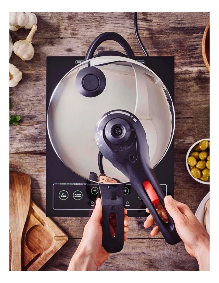 BK Pressure Cooker Red 22cm/6.0L - Image 3