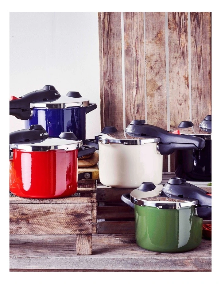 BK Pressure Cooker Red 22cm/6.0L - Image 4