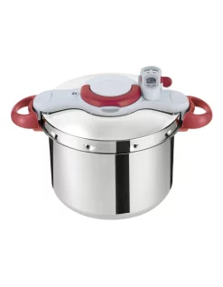 Tefal Clipso Minut Perfect 9L In Red & Light Grey