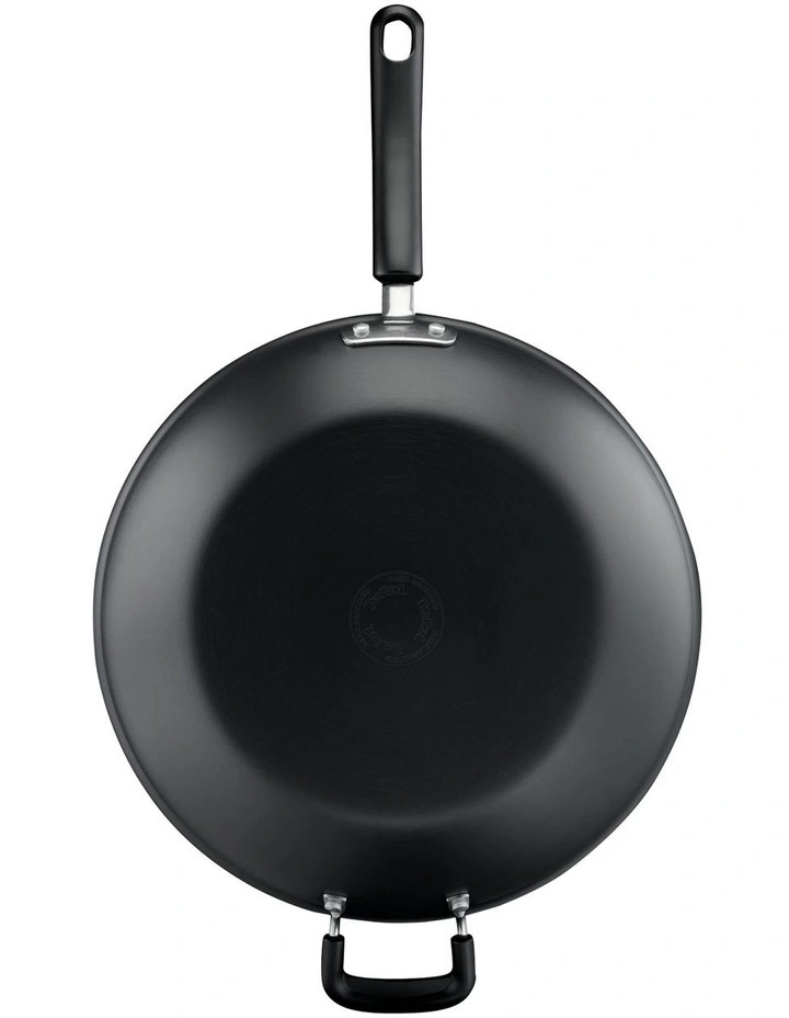 Tefal Specialty Hard Anodised Non-Stick Wok 32cm Lid In Black - Image 4