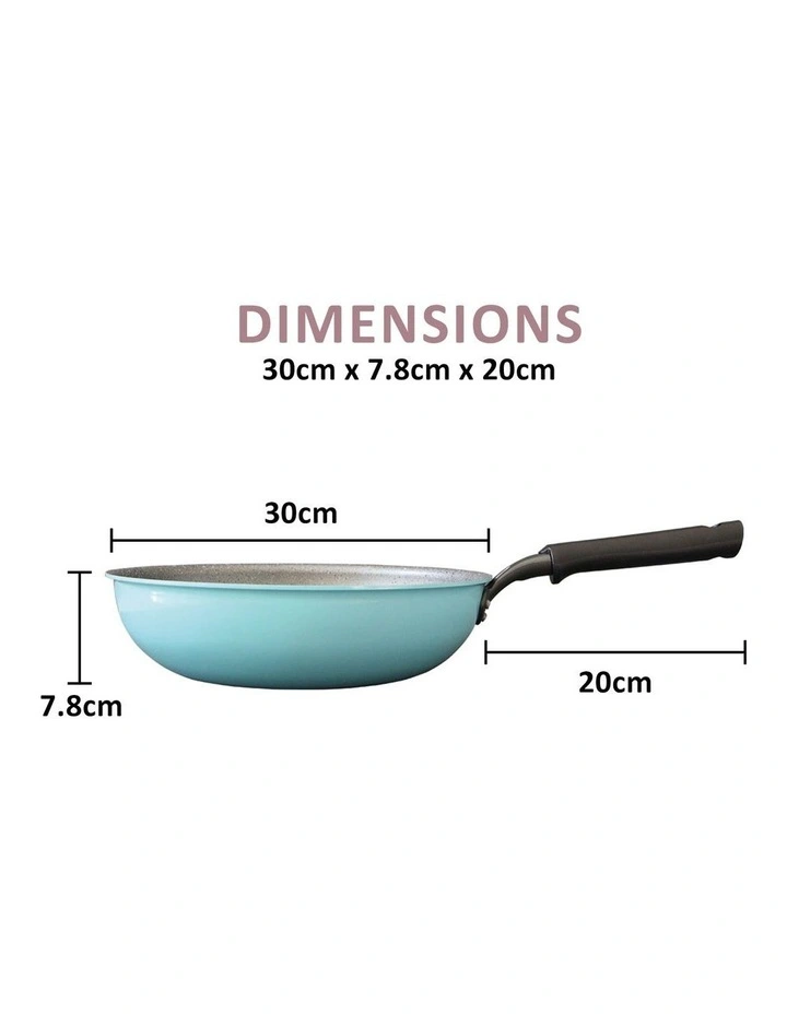 Stone Wok 28cm in Pure Sky Princess Trade Stone Wok 28cm In Pure Sky -ALL CLAD Shop unnamed file 2541