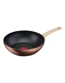 Tefal Eco Respect Induction Non-Stick Wok 28cm In Bronze