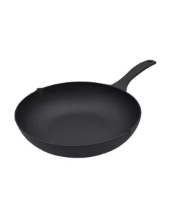 The Cooks Collective Cast Iron Seasoned Wok 30cm