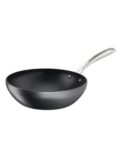 Tefal Unlimited 28cm Premium Non-stick Induction Wok In Gunmetal