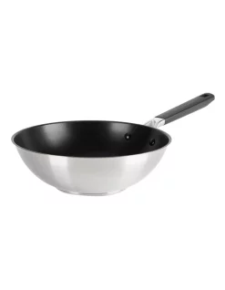 KitchenAid Classic Stainless Steel TriPly Open Wok 28cm/3.63L