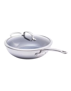 GreenPan Premiere 30cm/4.74L Covered Wok Stainless Steel