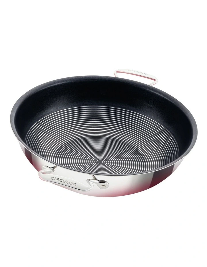 Circulon SteelShield C-Series Nonstick Stainless Steel Covered Wok 36cm - Image 5
