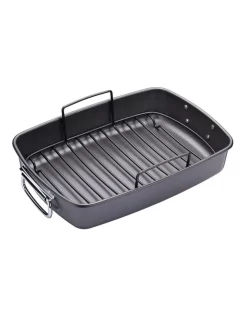 MasterCraft Heavy Base 40cm Roaster With Rack Carbon