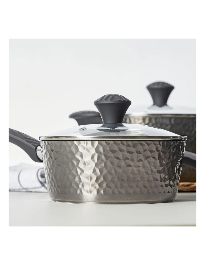 Cooper & Co Titanium 7 Piece Cookware Set In Black - Image 3