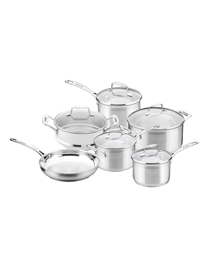 Scanpan Impact 6 Piece Cookset In Steel