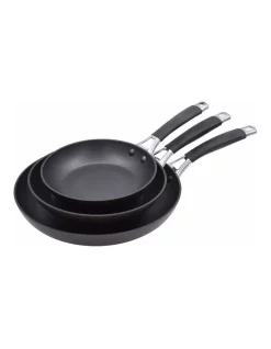 The Cooks Collective Triple Frypan Pack W/ Silicone Handles