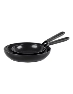 GreenPan SmartShape 20/28cm 2pc Frypan Set Black