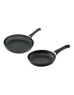 Scanpan Classic Induction 2 Piece Fry Pan Set In Black