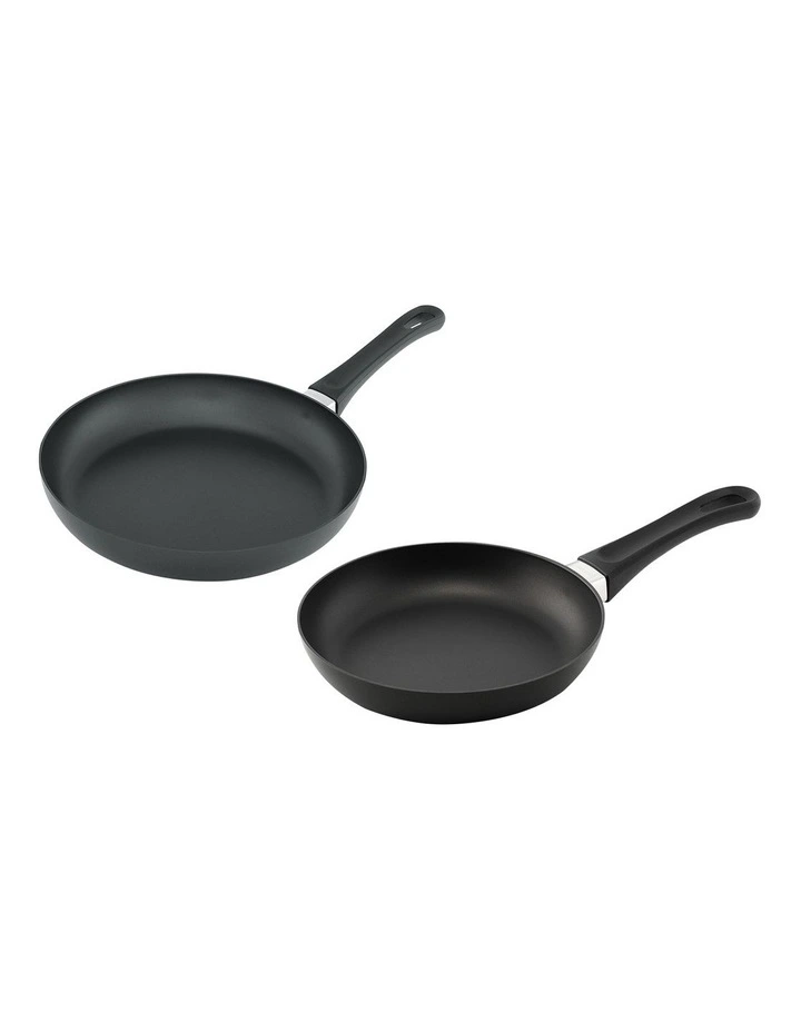 Scanpan Classic Induction 2 Piece Fry Pan Set In Black
