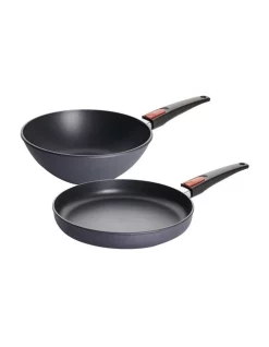 WOLL Diamond Lite Detachable Handle Stir-Fry (26cm) & Frypan Set (28cm) Gift Boxed