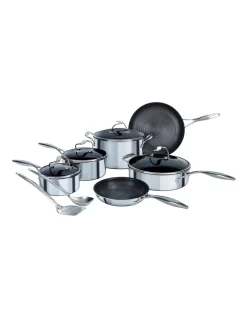 Circulon C Series 6 Piece Cookset With Bonus 2 Piece Tool Set In Silver