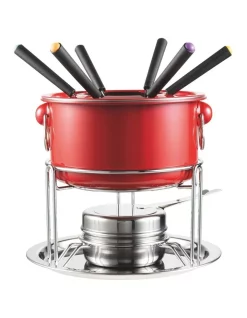 The Cooks Collective Fondue Set In Red
