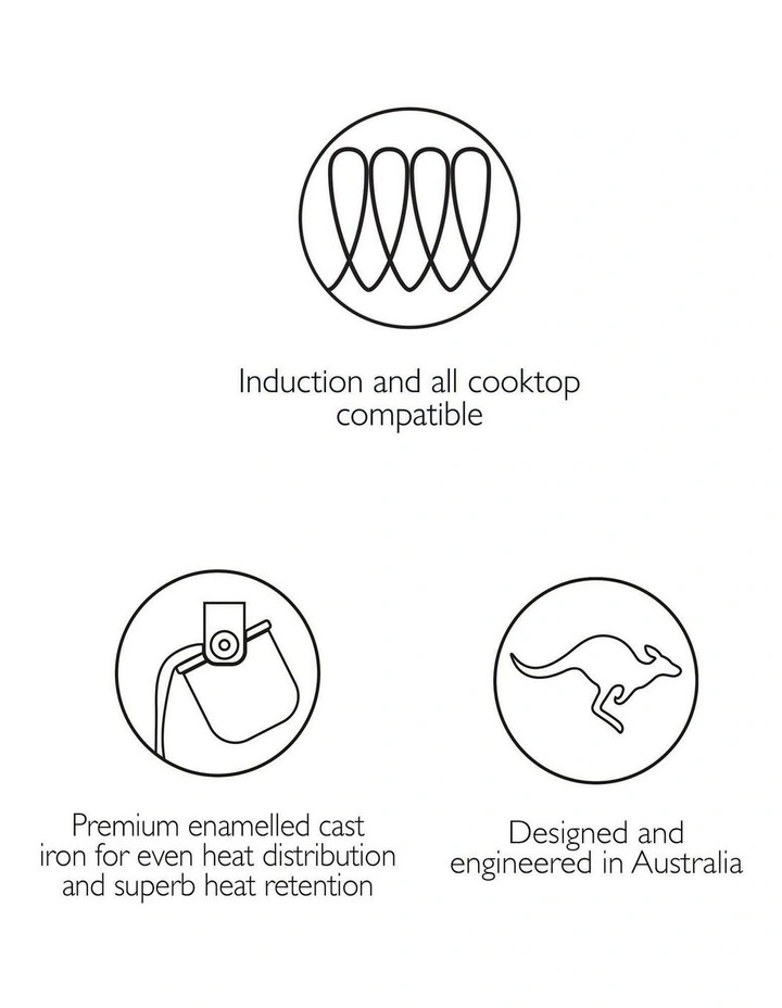 Stanley Rogers French Oven Grill Duo 28cm / 6.5L In Midnight Blue - Image 6