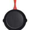 The Cooks Collective Cast Iron Skillet 26cm Red