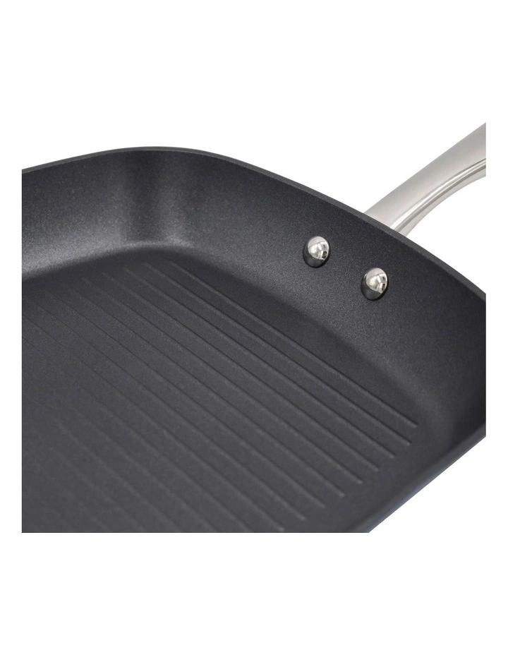 The Cooks Collective Colours Grill Pan 28cm In Red - Image 3