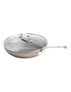 GreenPan Revolution 30cm Frypan With Lid In Champagne