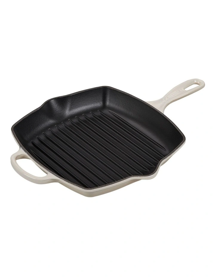 Le Creuset Signature Square Grillit 26cm Meringue