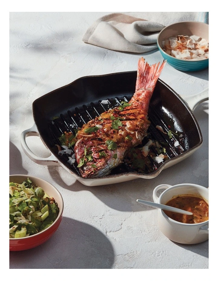 Le Creuset Signature Square Grillit 26cm Meringue - Image 2