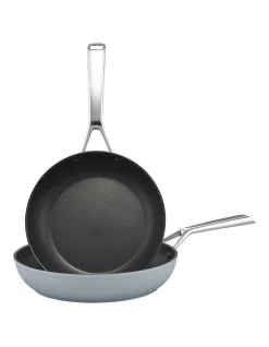 Essteele Per Bellezza Nonstick Induction Open Skillet Twin Pack In Blue