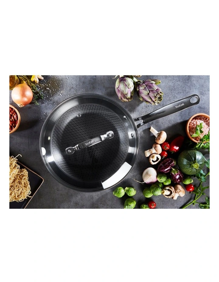 Tefal Eternal 28cm Stainless Steel Induction Wok With Lid Steel - Image 3