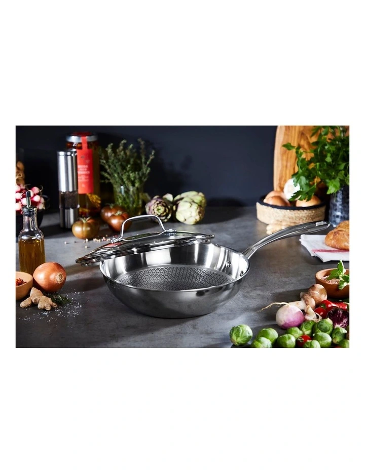 Tefal Eternal 28cm Stainless Steel Induction Wok With Lid Steel - Image 4