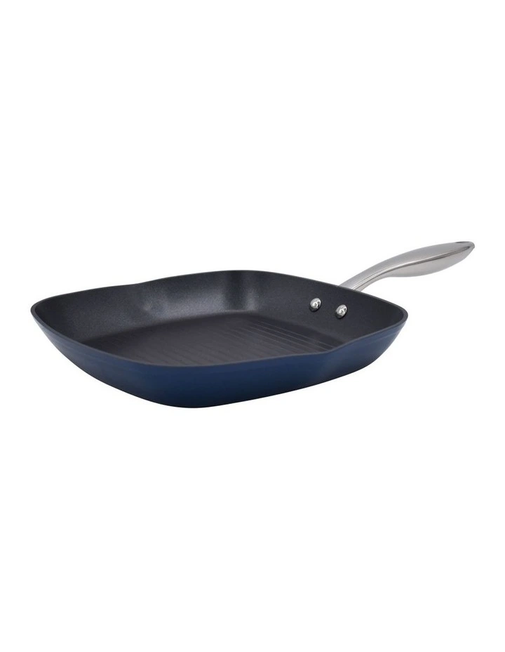 The Cooks Collective Colours Grill Pan 28cm In Navy