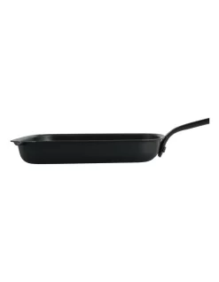 BK Steel Open Square Grill Pan 28x26cm In Black