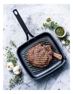 BK Steel Open Square Grill Pan 28x26cm In Black -ALL CLAD Shop unnamed file 915