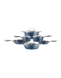 The Cooks Collective Colours Non-Stick 6 Piece Cookset Navy